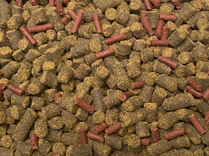 ABF LARGE AXOLOTL SOFT FOOD PELLET MIX, 6.3mm & LARGE BLOODWORM STICKS - ABF7XXL
